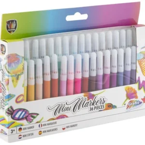 Μαρκαδόροι Ζωγραφικής Σετ 36Τεμ. Mini Markers