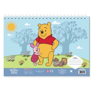 Μπλοκ Ζωγραφικής Winnie The Pooh 2 Σχέδια 23x33cm 40Φ Αυτ/τα+Στένσιλ