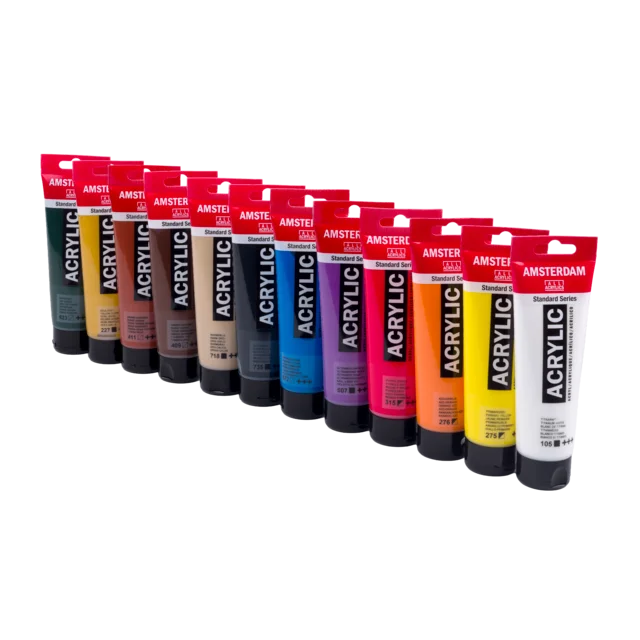Σετ Ακρυλικά Amsterdam 12τεμ x 120ml Value Pack - Image 2