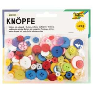 Κουμπιά Mix Χρώματα 100gr Folia