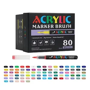Μαρκαδόροι Ακρυλικοί Brush 80τεμ.