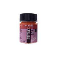 Χρώμα Amsterdam Textile 263 Orange Opaque 16ml