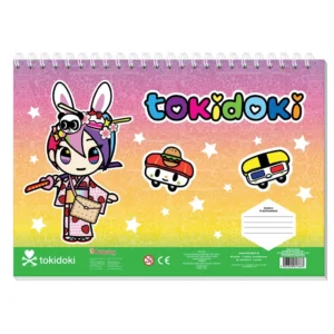 Μπλοκ Ζωγραφικής Tokidoki 23x33cm 40Φ Αυτ/τα+Στένσιλ