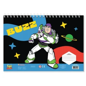 Μπλοκ Ζωγραφικής Buzz 23x33cm 40Φ Αυτ/τα+Στένσιλ