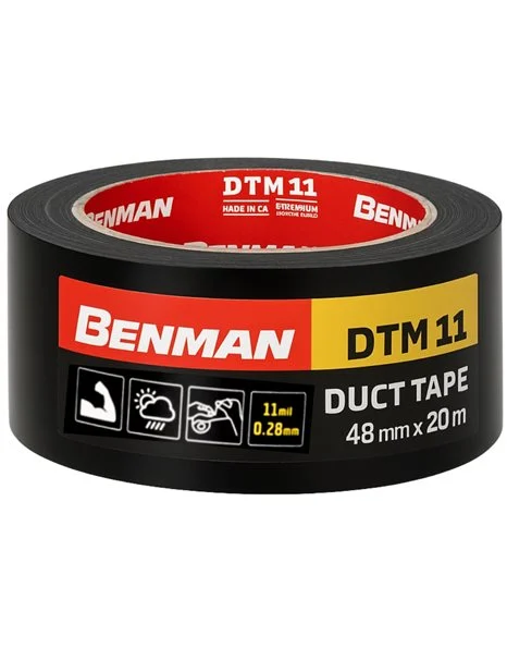 Ταινία Υφασμάτινη Μαύρη Benman Duct Tape 48mm X 20m